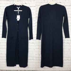 Autumn Cashmere Sweaters - Autumn Cashmere Long Maxi Cashmere Navy Cardigan Autumn Cashmere Sweaters - Autumn Cashmere Long Maxi Cashmere Navy Cardigan